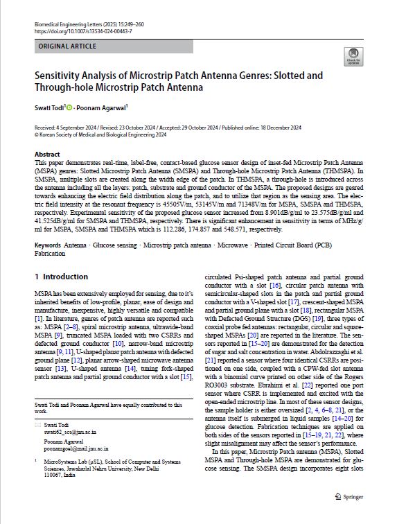 Sensitivity Analysis of Microstrip Patch Antenna Genres: Slotted and Through-hole Microstrip Patch Antenna
